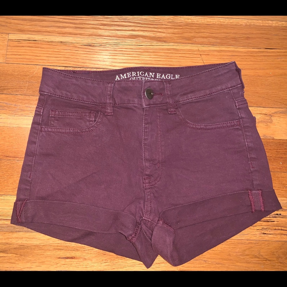 American Eagle High Rise Shortie Shorts